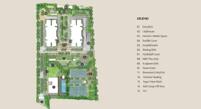 Assetz Trees and Tandem master plan Assetz Trees and Tandem Apartment masterplan by Assetz Property Group located at Chokkasandra, Off Sarjapur Road, Bangalore Karnataka